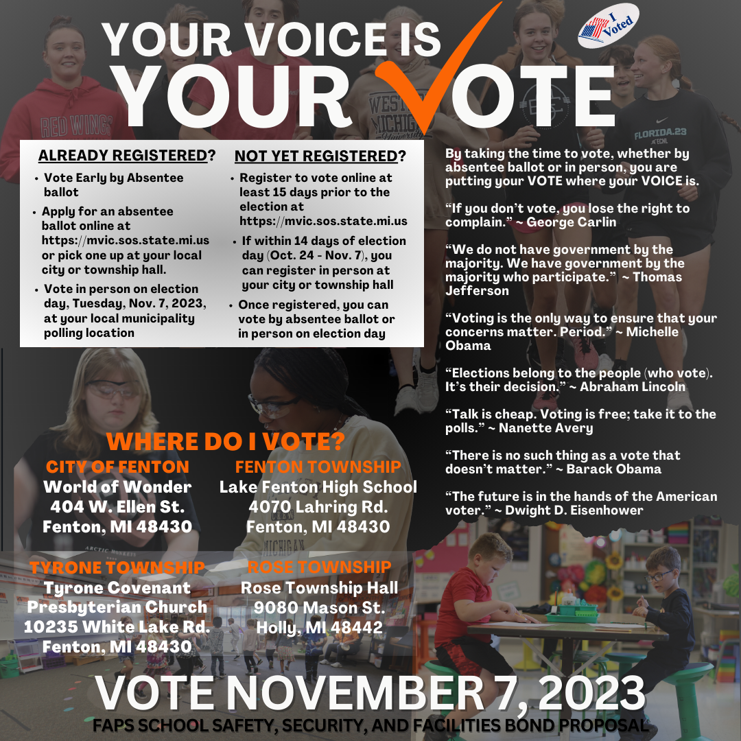 Your Voice Your Vote Flyer