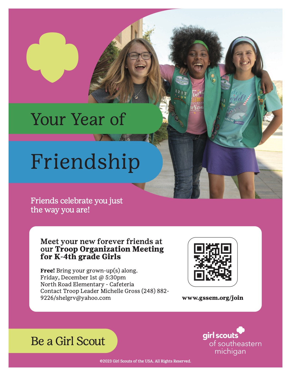 Girl Scouts Flyer - North Road
