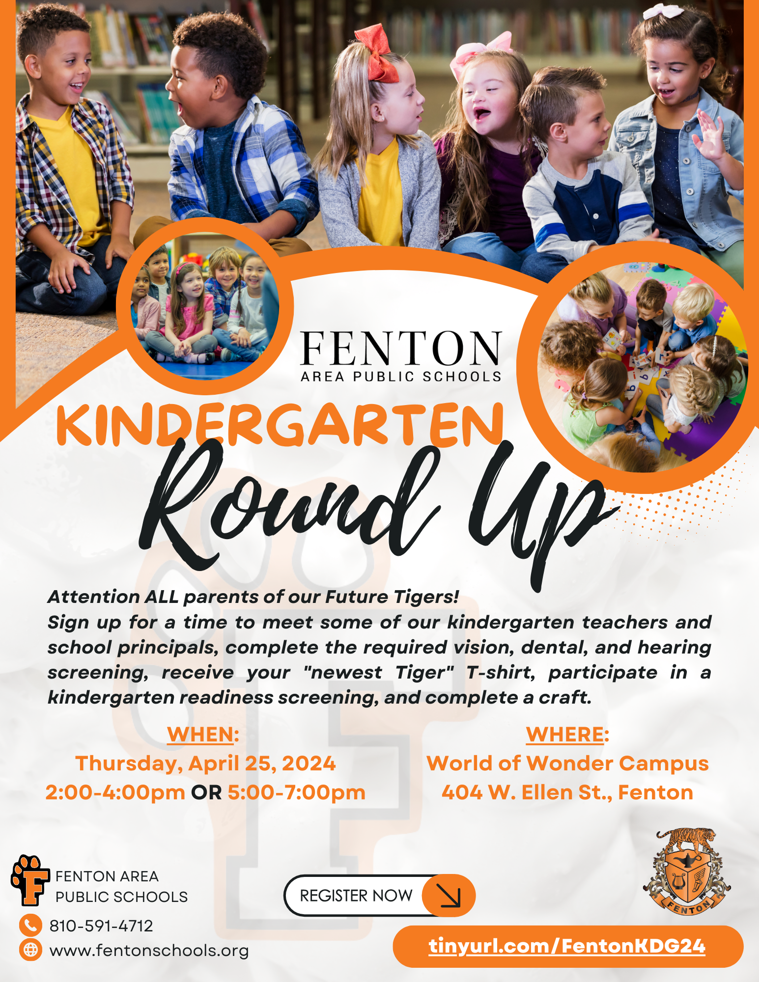 Kindergarten Round Up Flyer