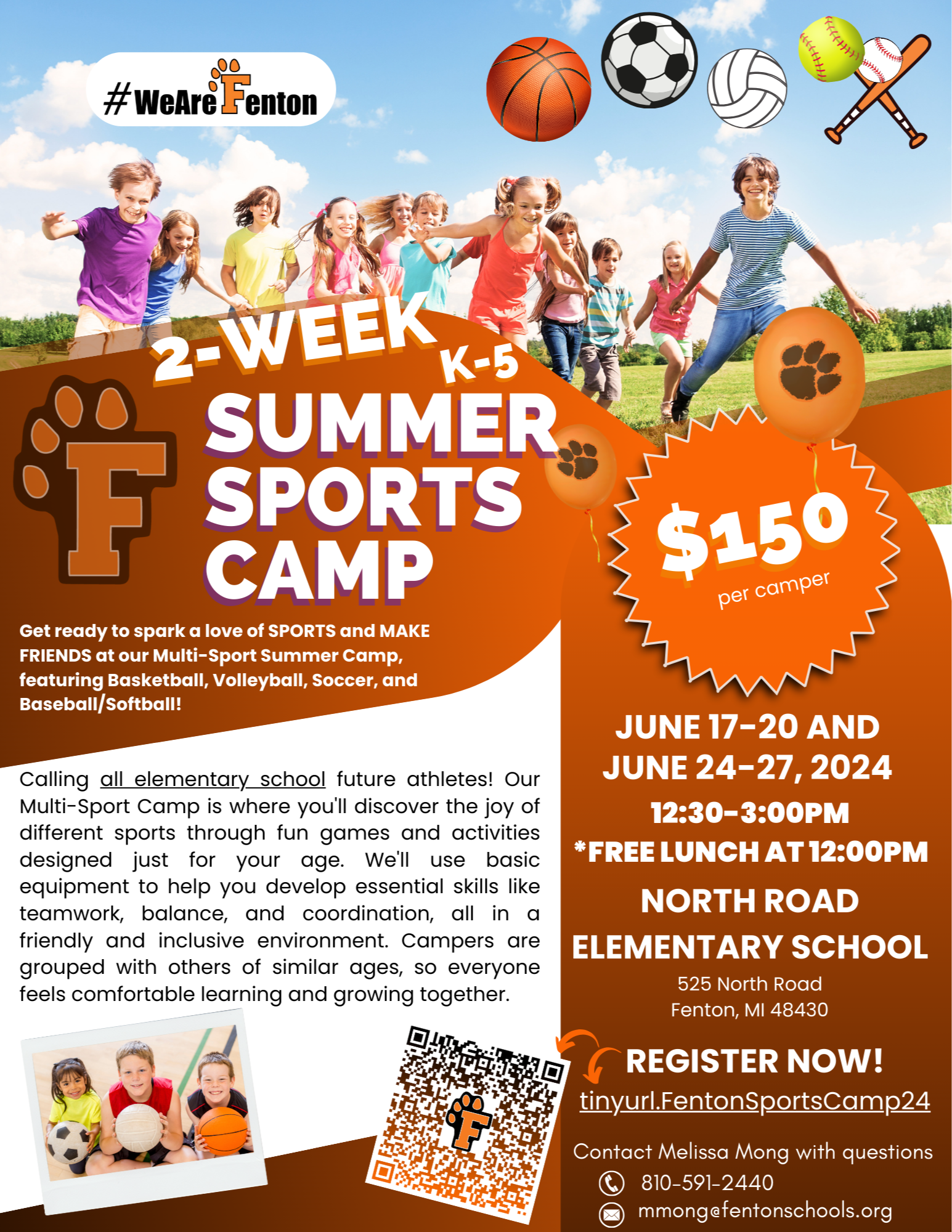 Summer Sports Camp Flyer