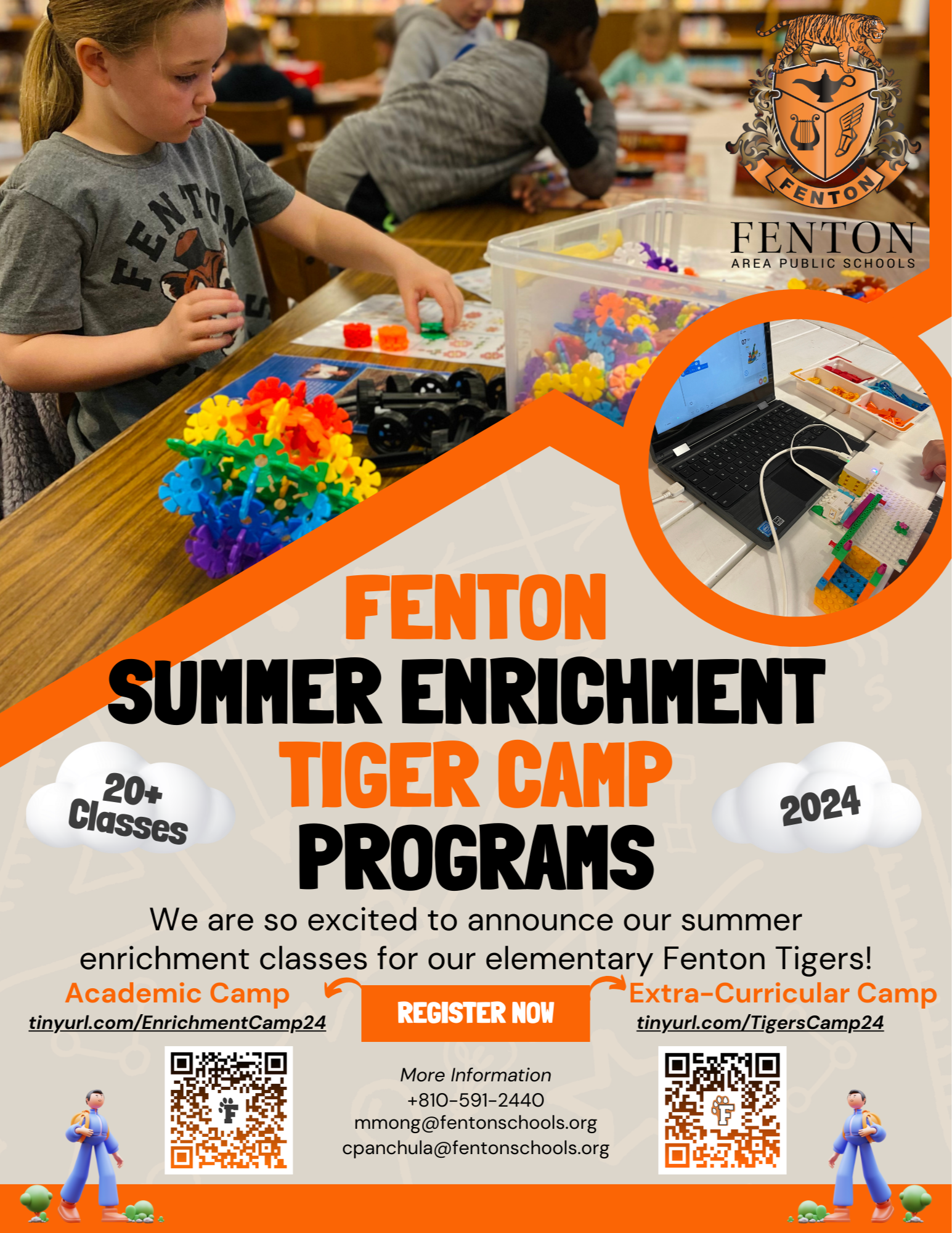 Summer Enrichment Tiger Camp Flyer