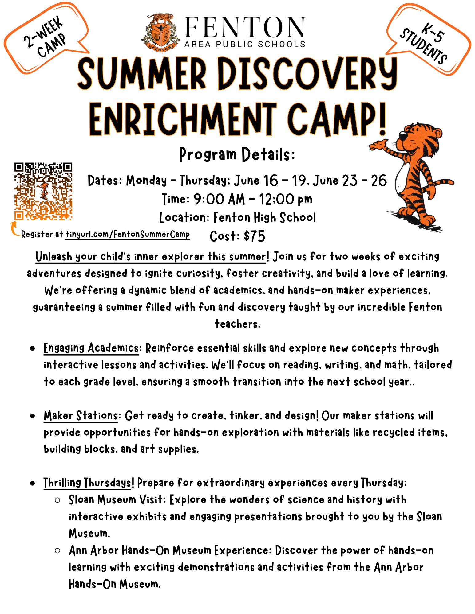 Enrichment Camp
