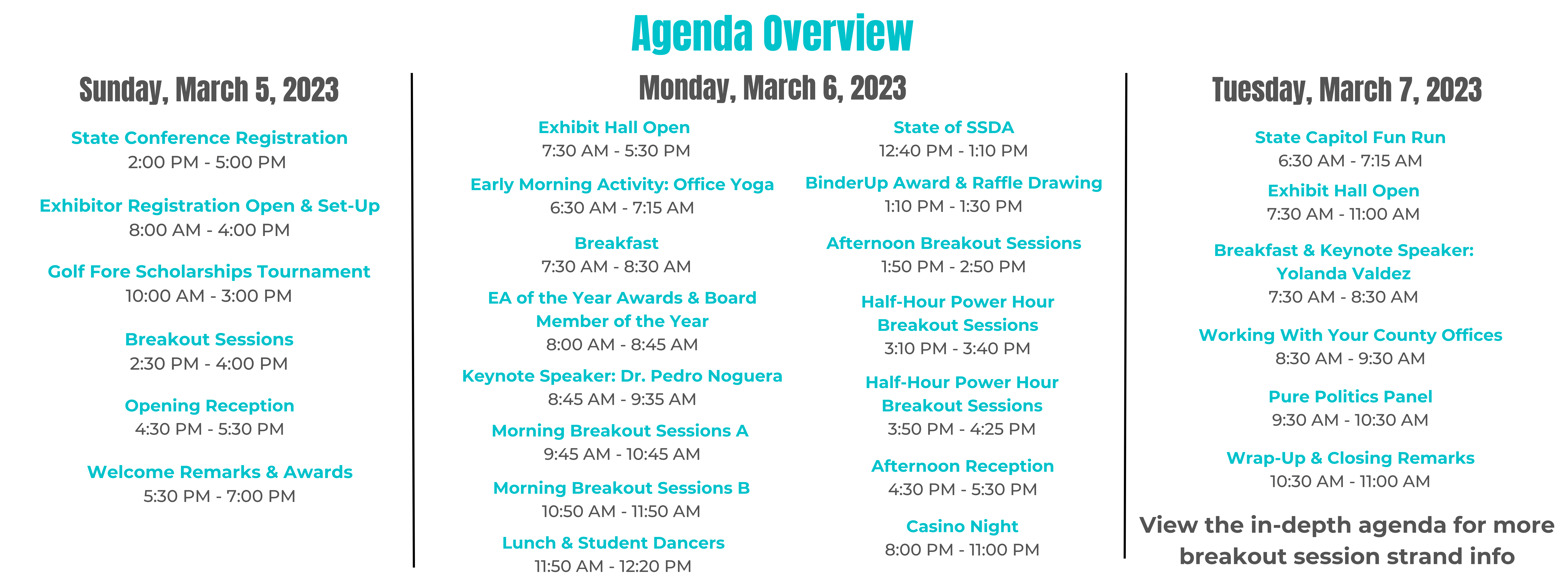 Agenda Overview