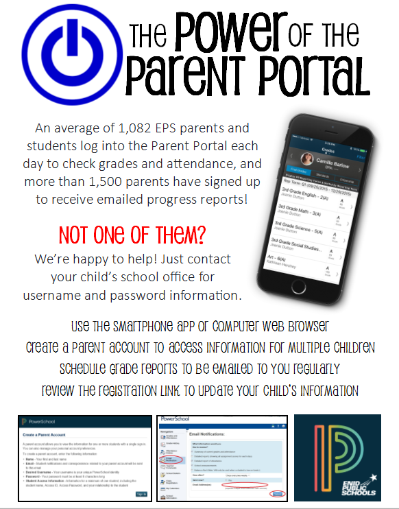 PowerSchool Parent Portal ENID PUBLIC SCHOOLS