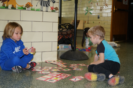 Students Playing Together