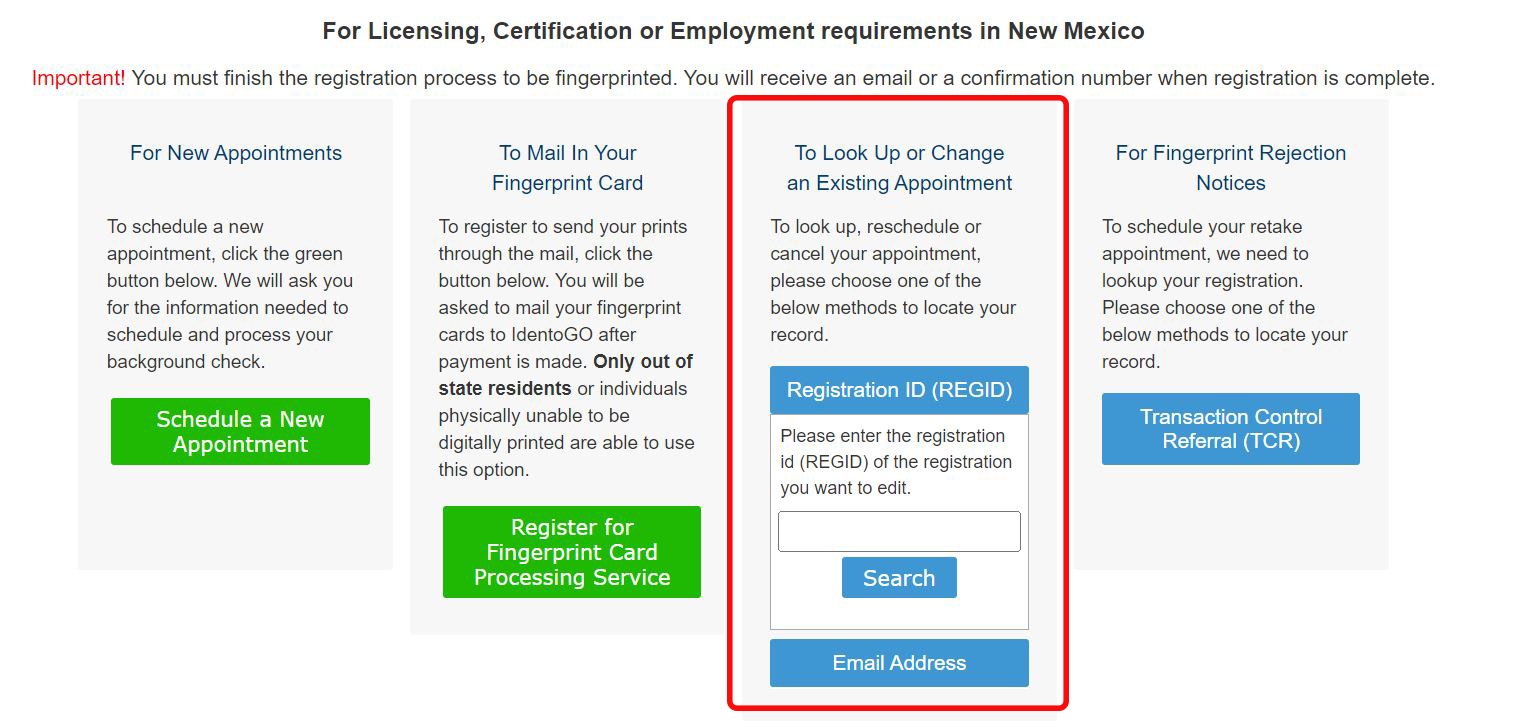 To Look up or Change an Existing Appointment