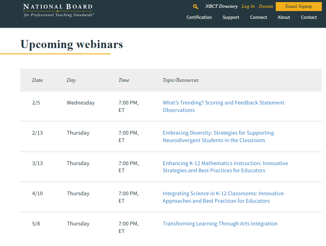 webinars