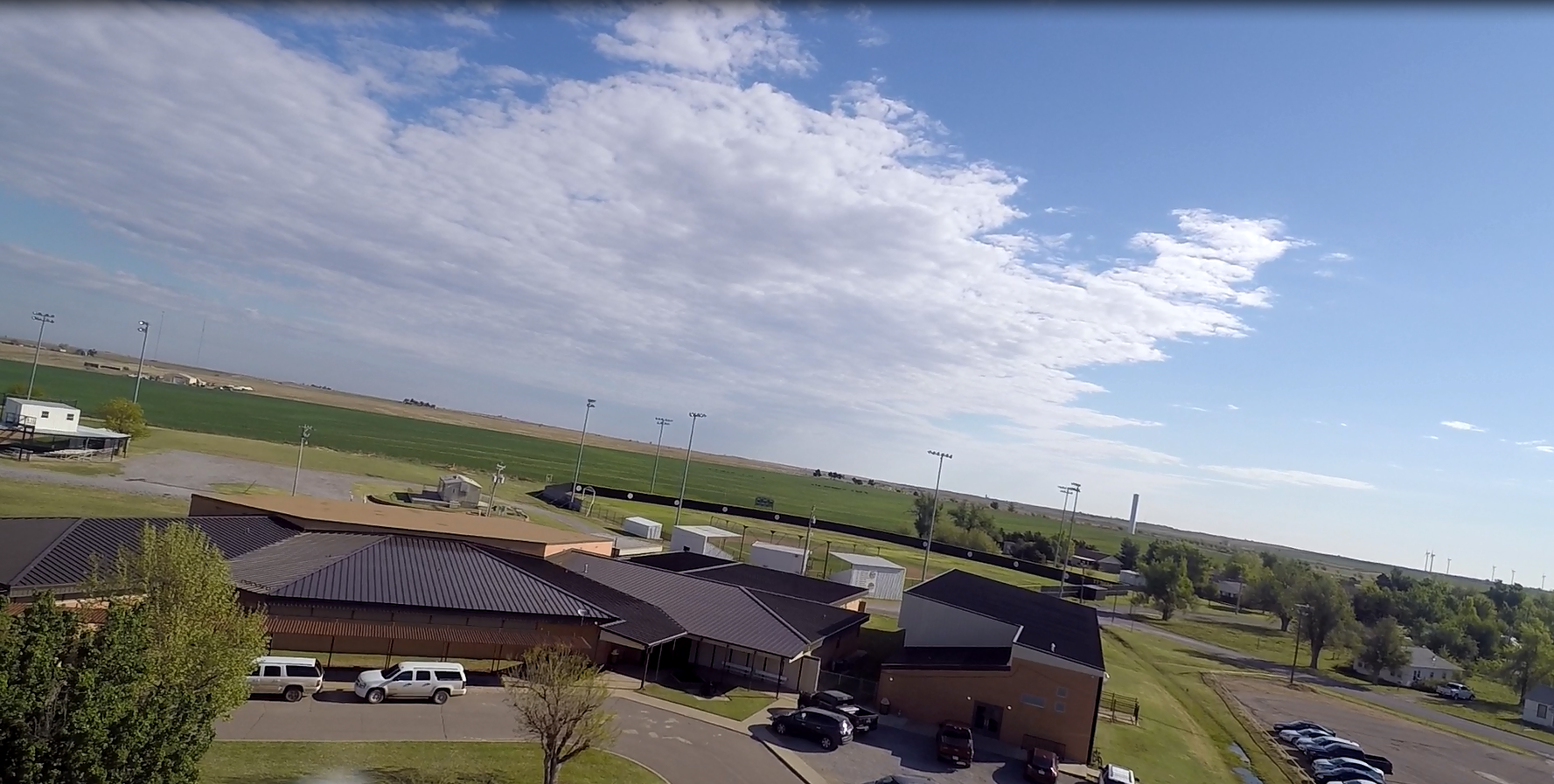 Drone photo of Arnett Schools