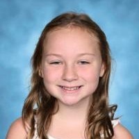 Ava Tobin - January Elementary School Student of the Month