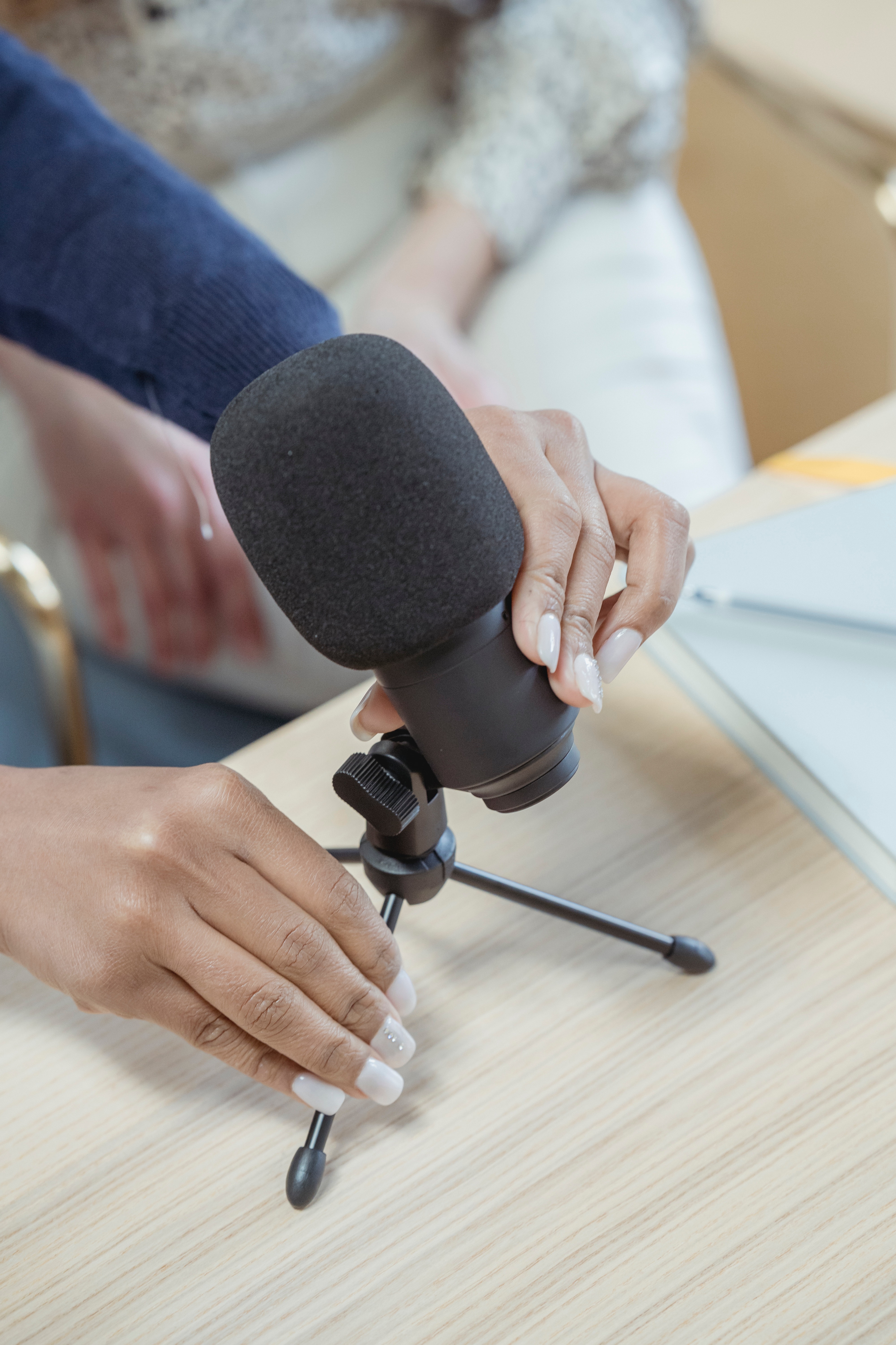 mic on table