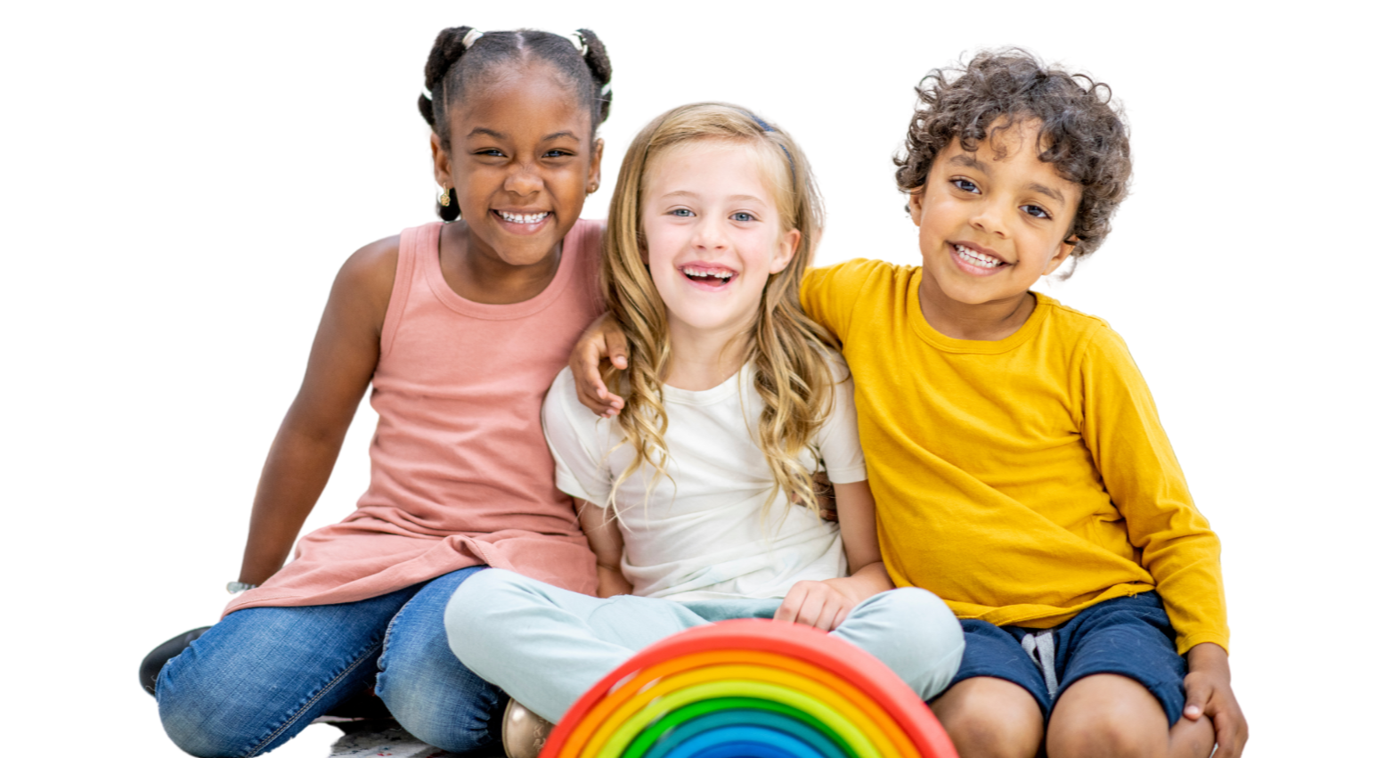 Three smiling children