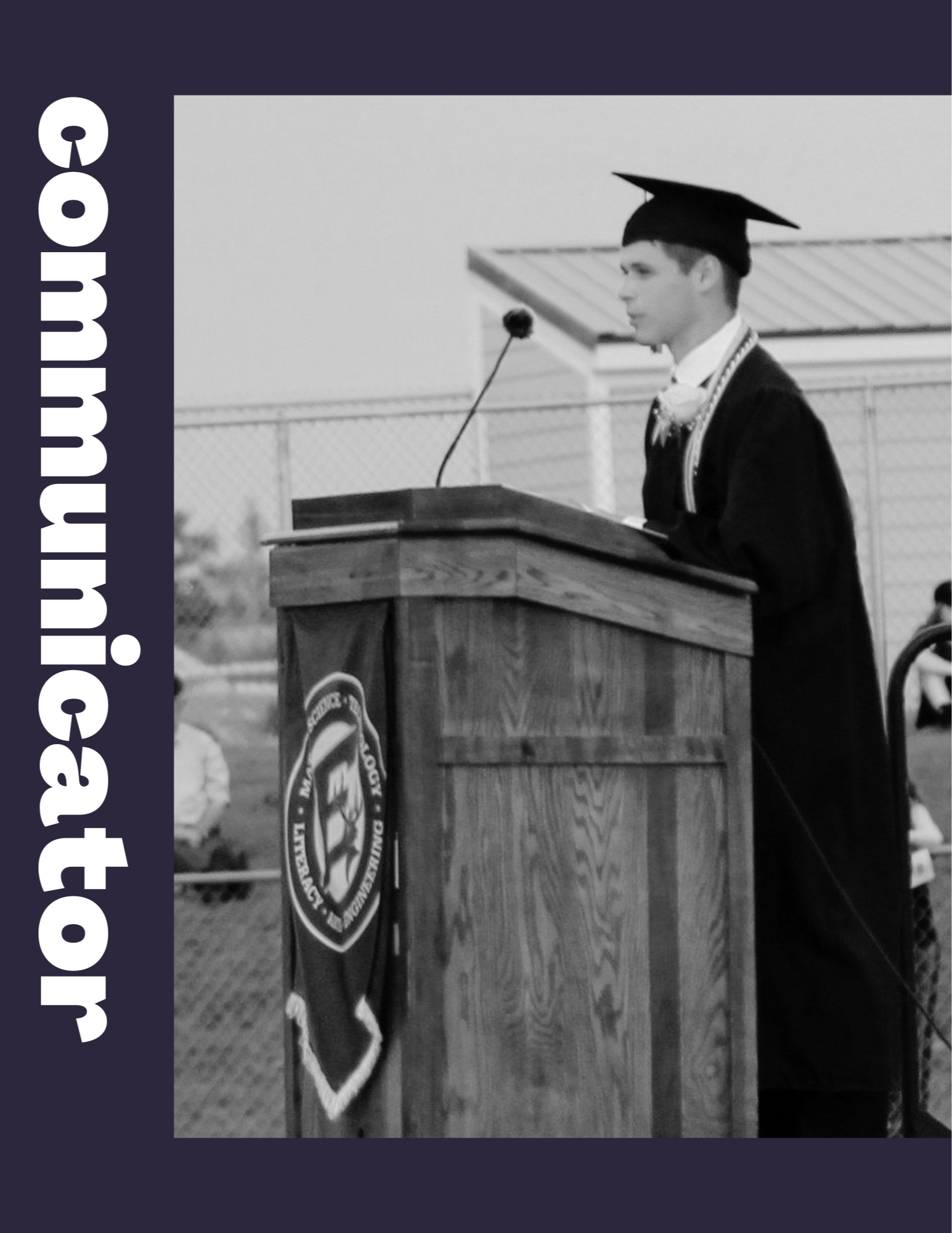 Elkhorn Grad giving speech at commencement