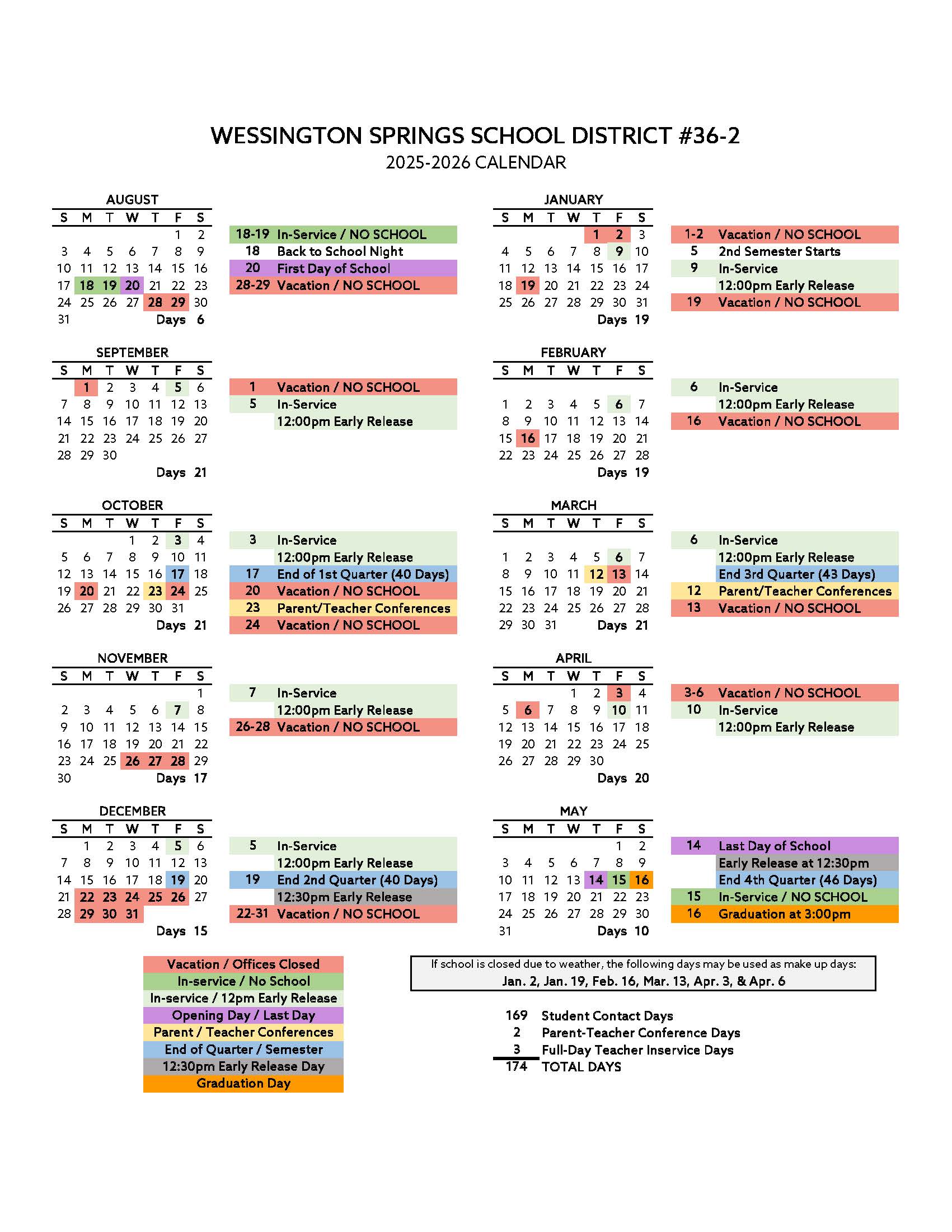 2025-26 Academic Calendar