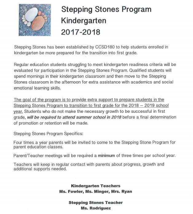 Stepping Stones Program 