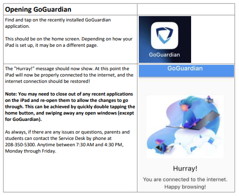 go guardian instructions for ipads