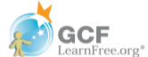 GCF learn free . org logo