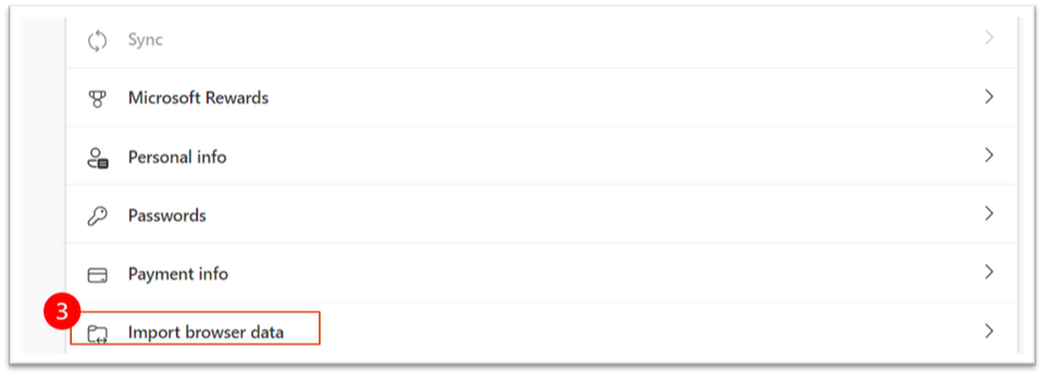 Microsoft Edge Import Browser Data
