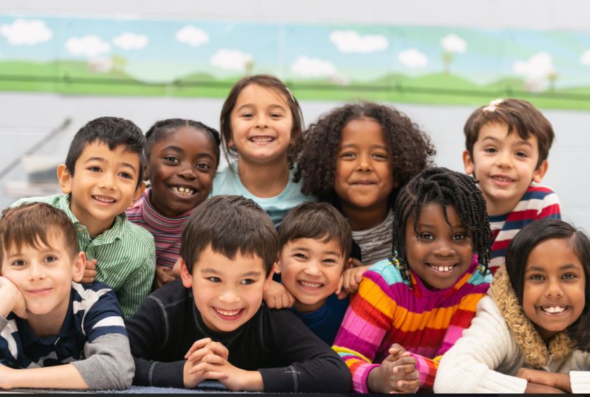Picture of ten smiling children