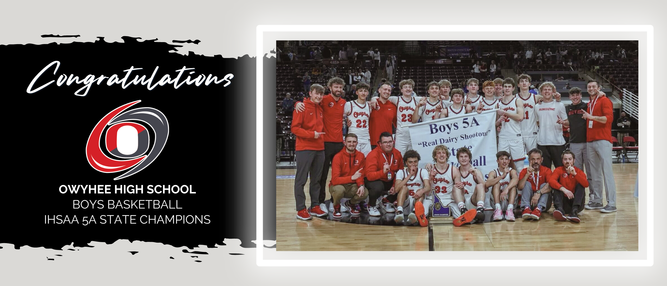 congratulations owyhee high school boys basketball ihsaa 5a state champions