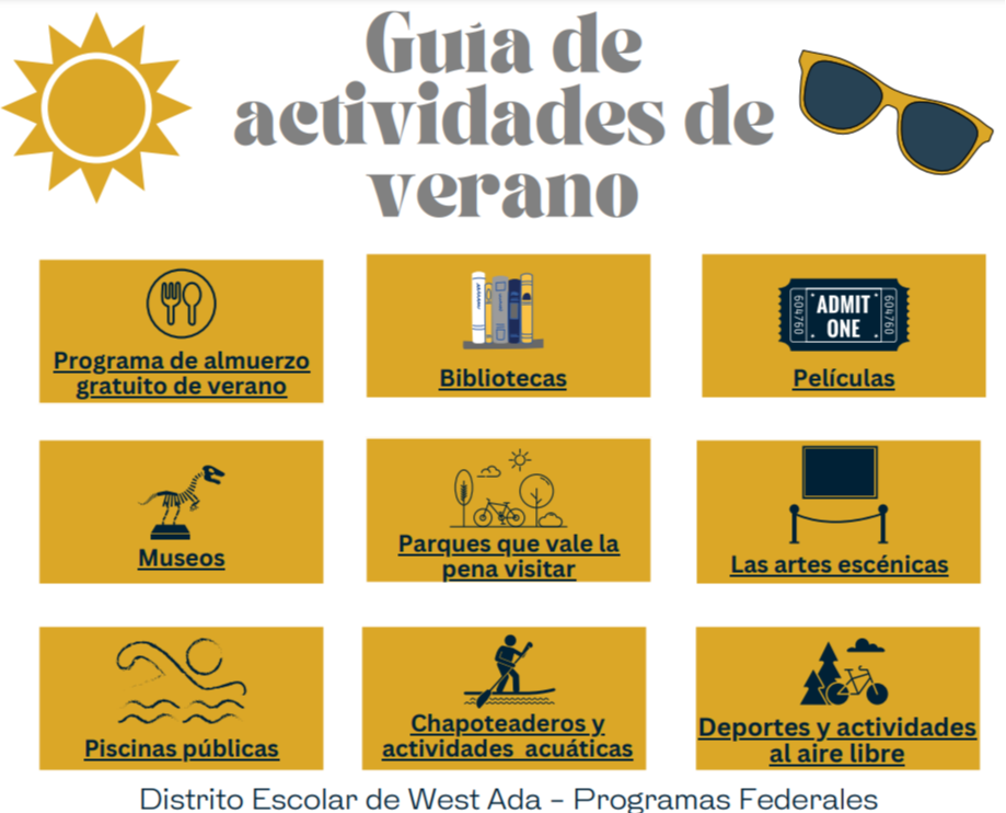 Spanish Summer Activity Guide