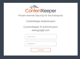 The student is now logged into the district filtering system and will be provided the appropriate access to online content based on the student’s account permissions.  If you are prompted at other times to login to the filter with the Content Keeper pop-up as pictured, please do so.