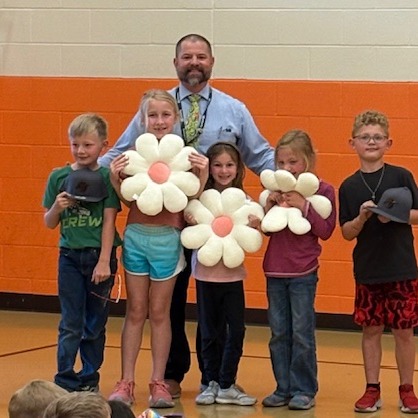 students with prizes