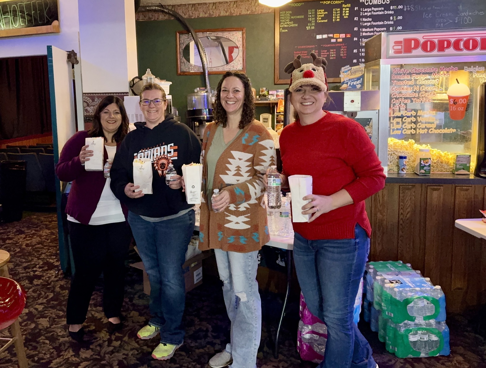 PTO members with popcorn
