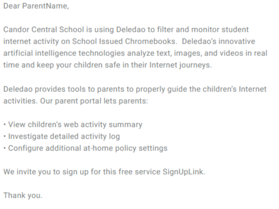 Deladeo Parent App