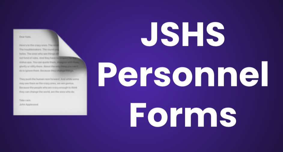 HS Personnel Forms