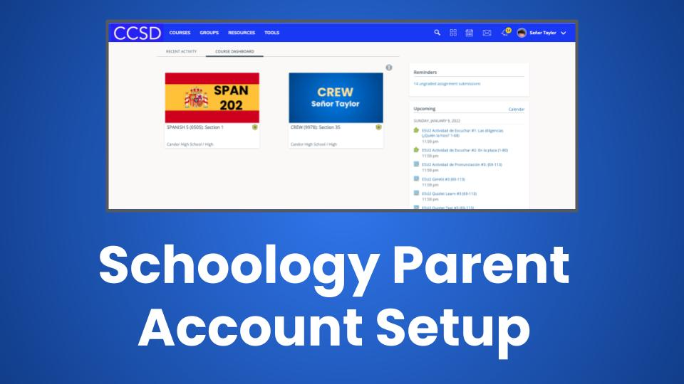 Schoology Parent Account Signup