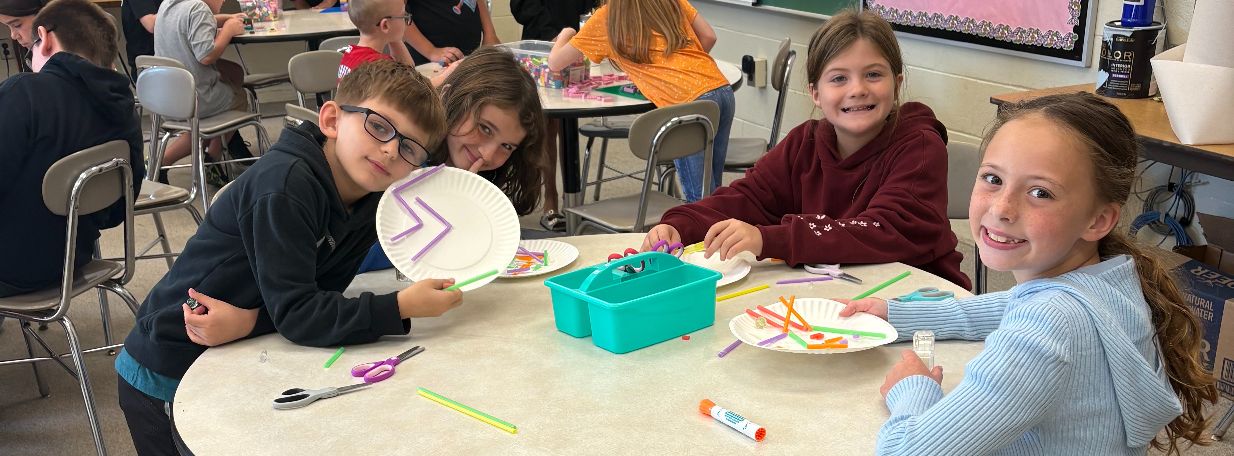 photograph of elementary students