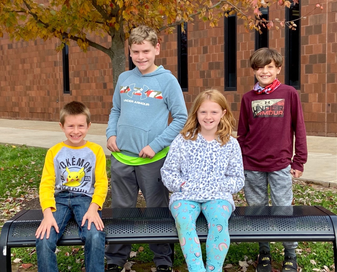 Fourth Grade Students of the Month for October