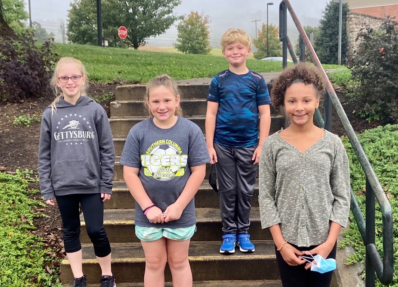 Fourth Grade Students of the Month for September