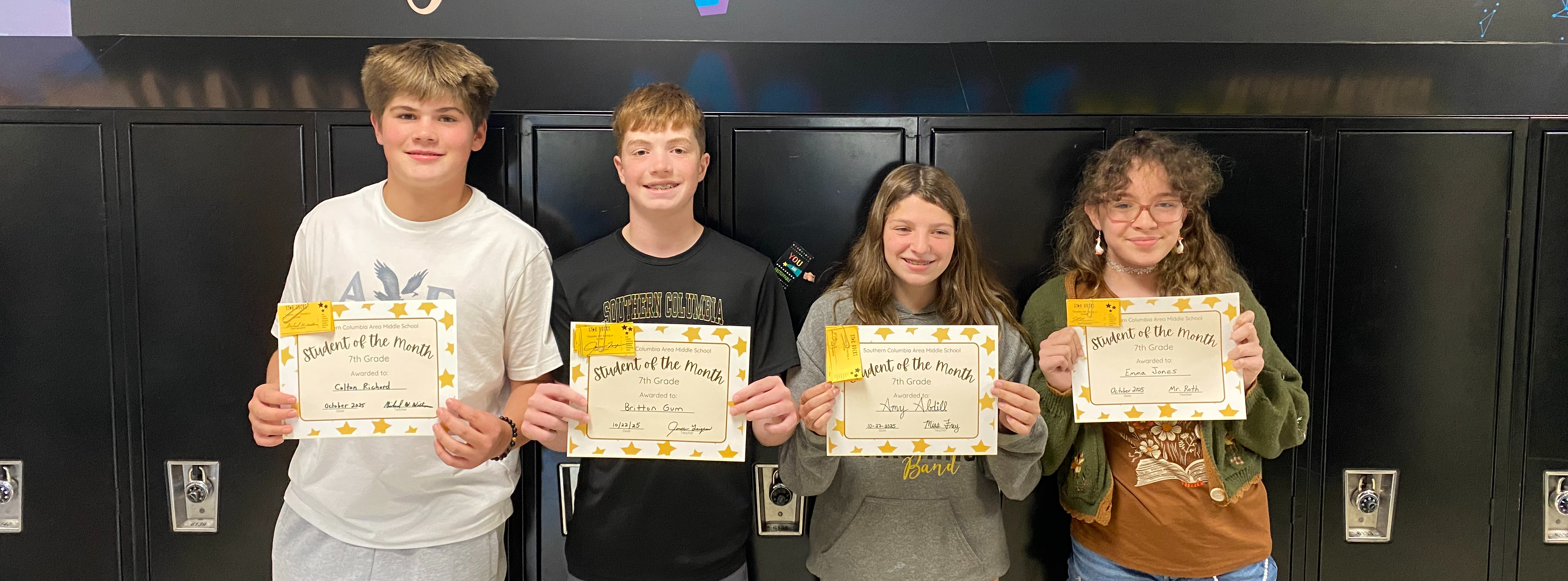 students of the month