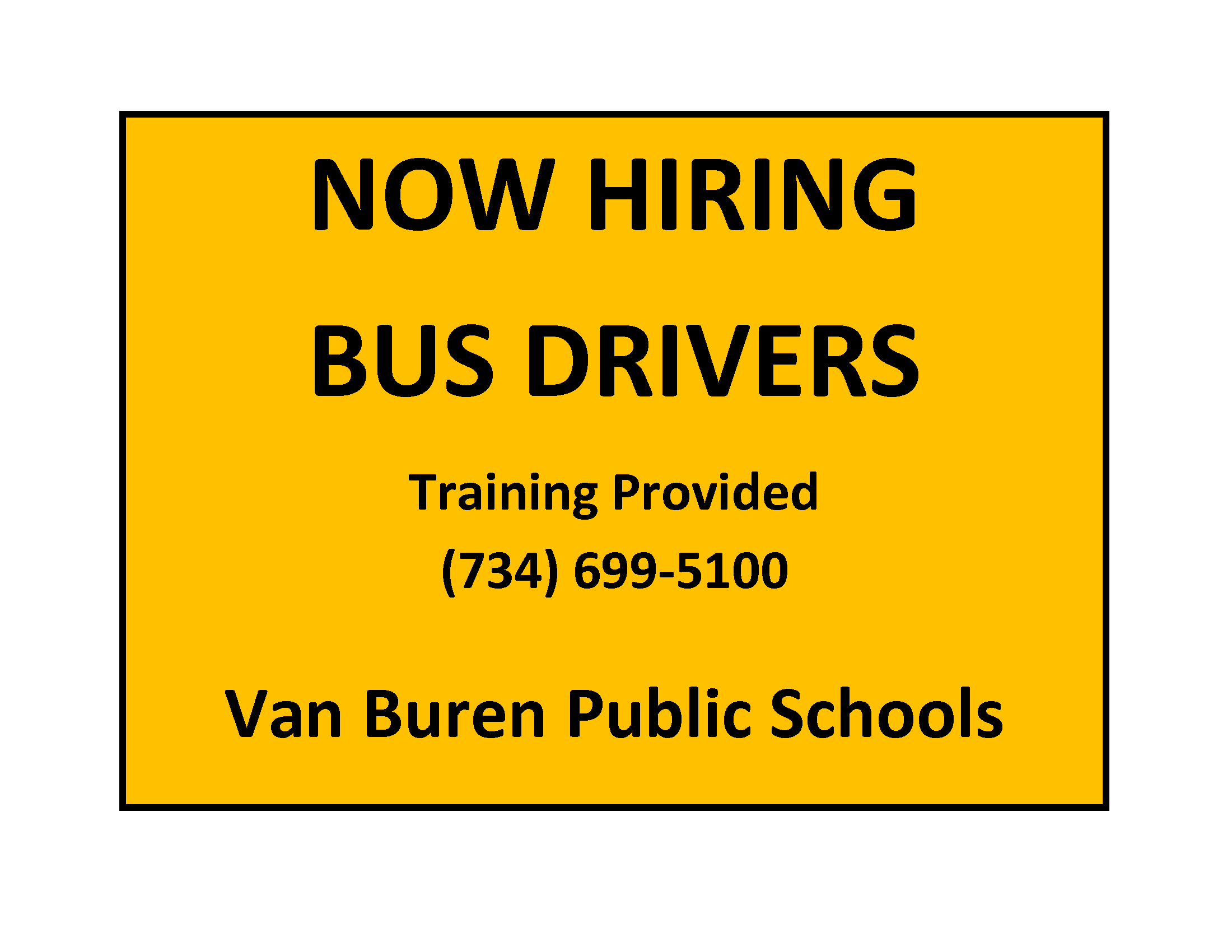 now hiring bus drivers flyer