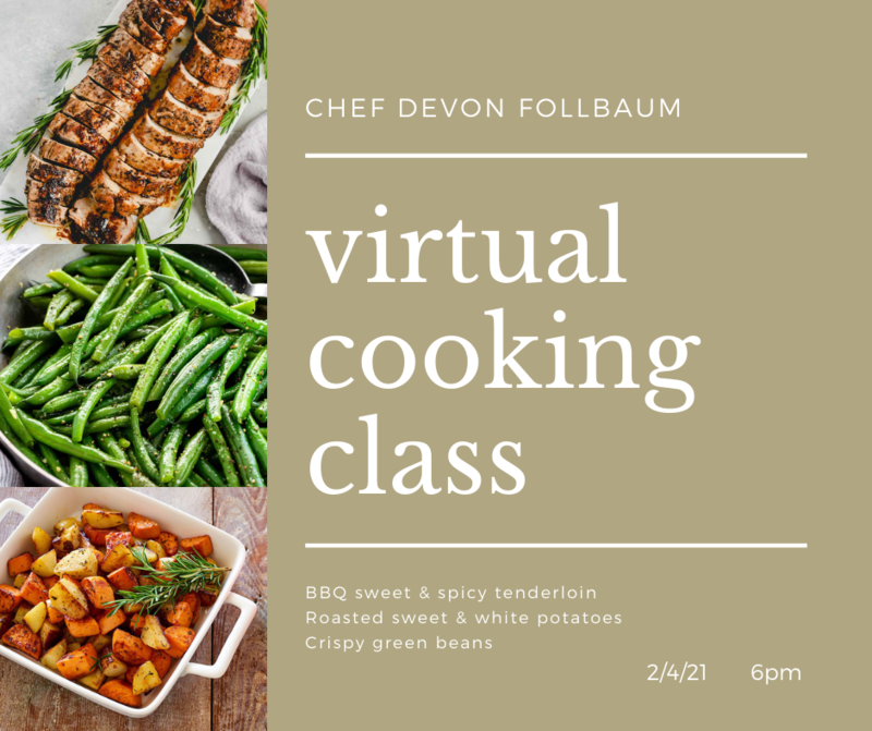 Virtual Cooking Class