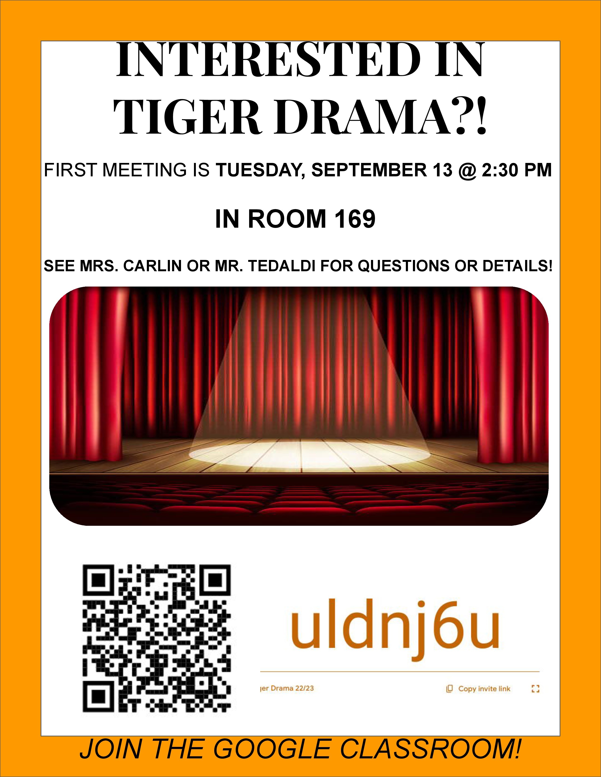 Drama Club Flyer