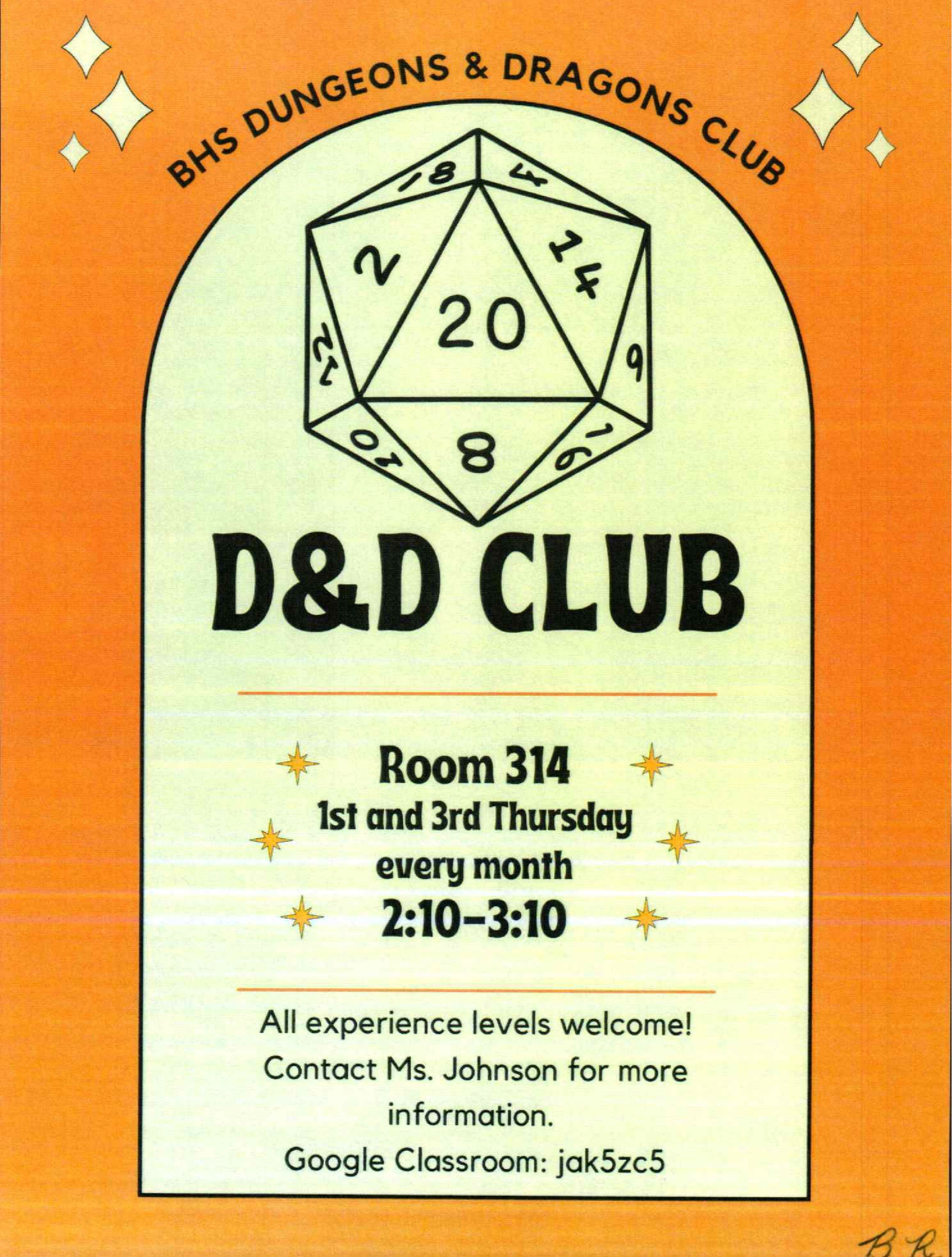 D & D Club Flyer
