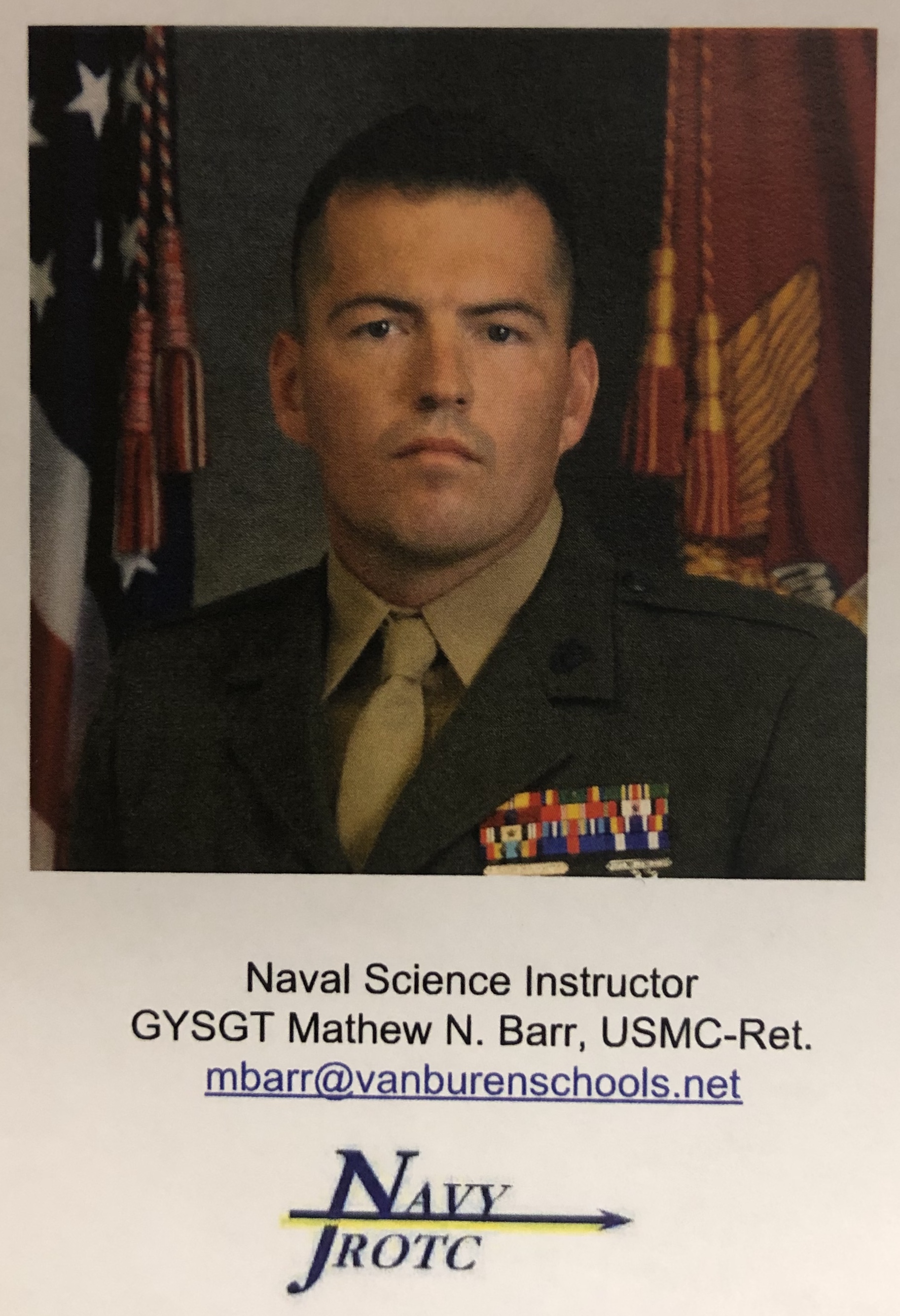 photo of Mathew Barr  GYSGT, USMC (Ret)