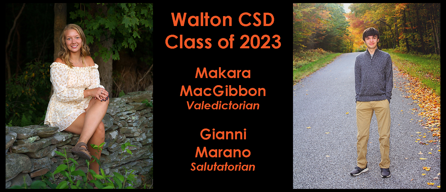 Valedictorian and Salutatorian for 2023