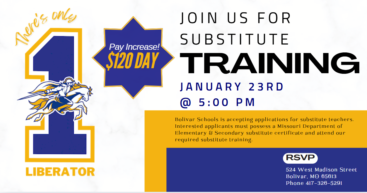 substitute teacher training 1/23