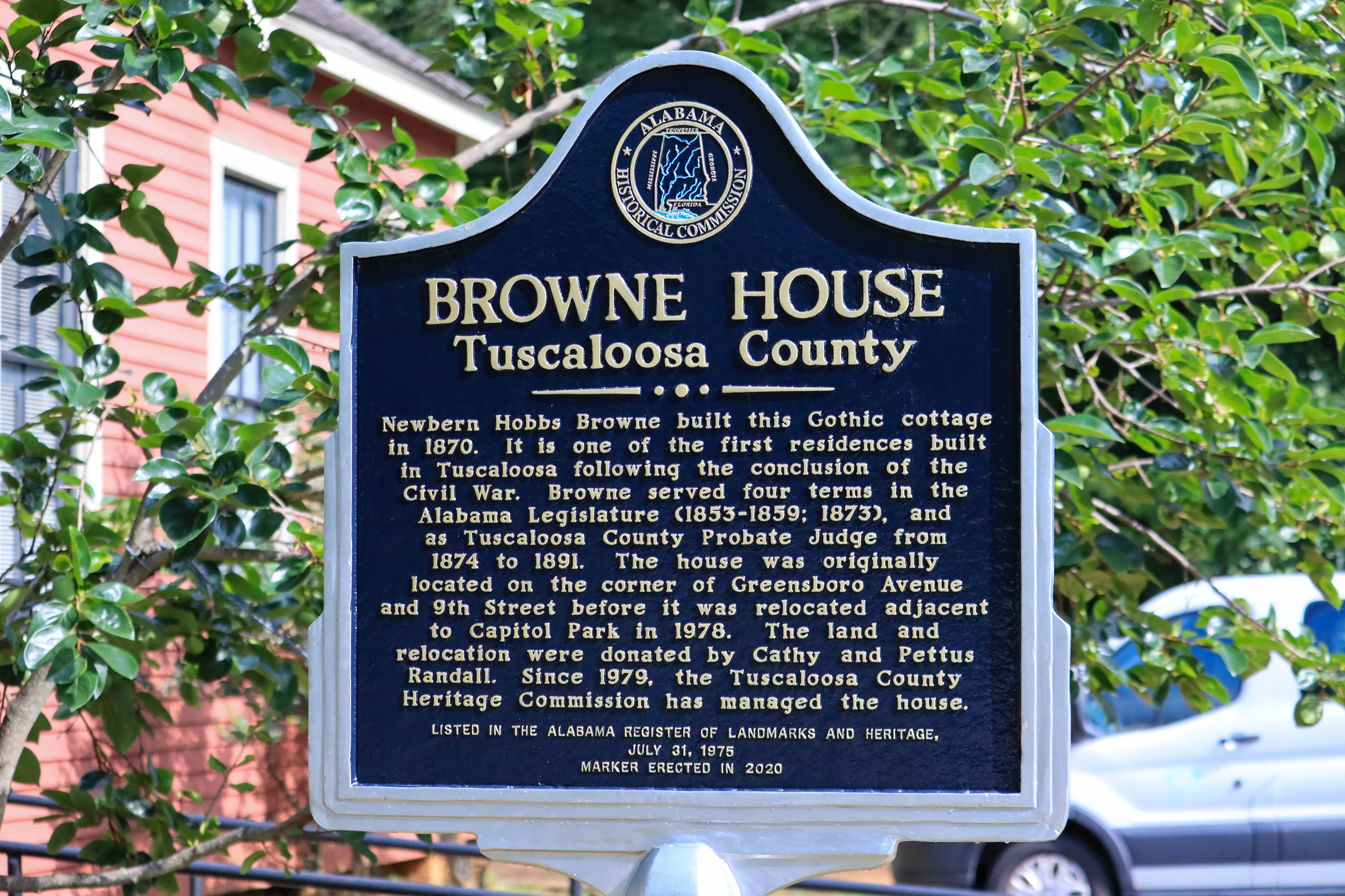 Browne House historic marker