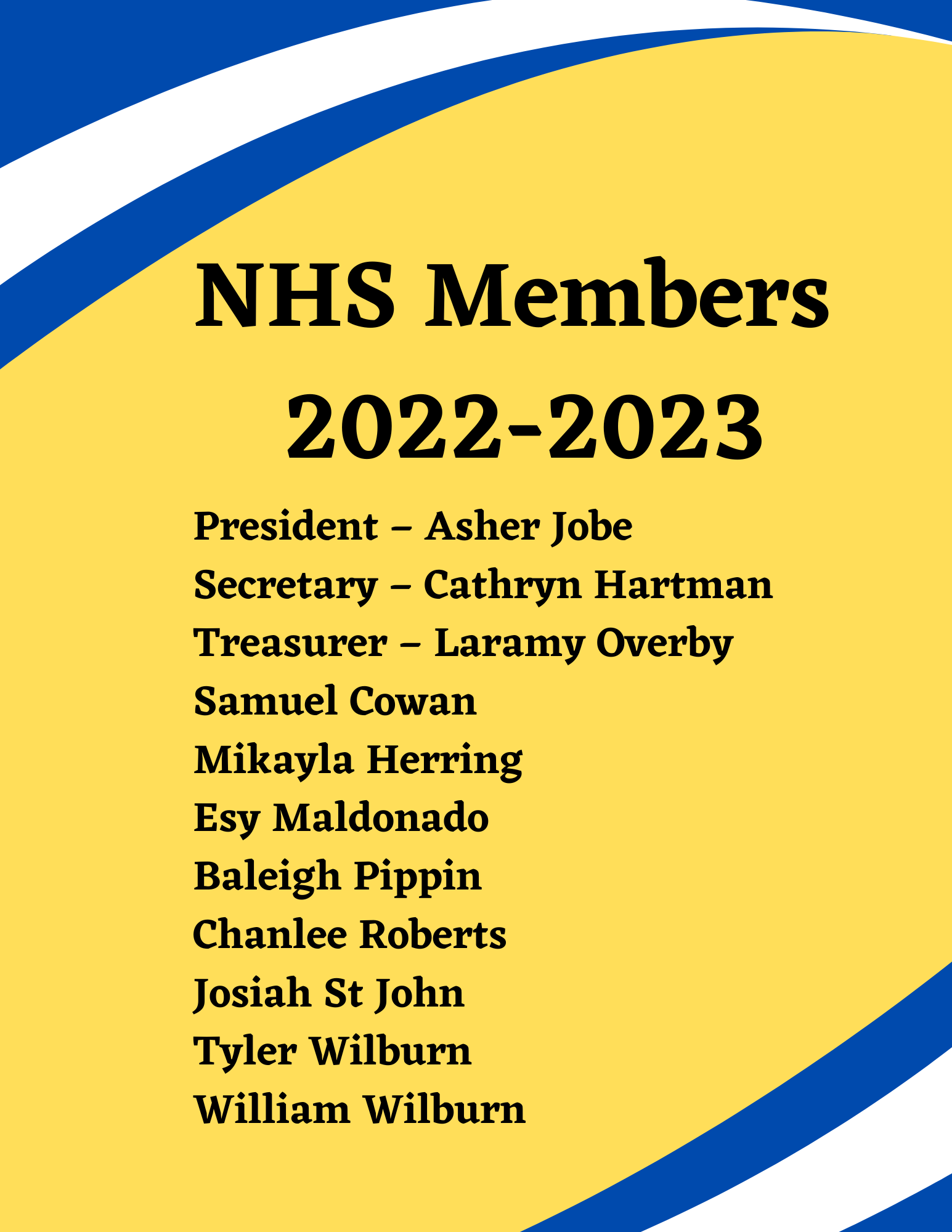 NHS Members 2022-2023