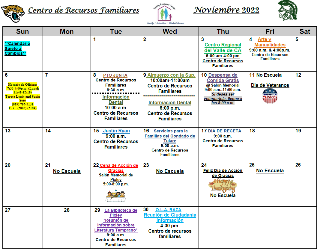 Family Resource Center Pixley Union School District