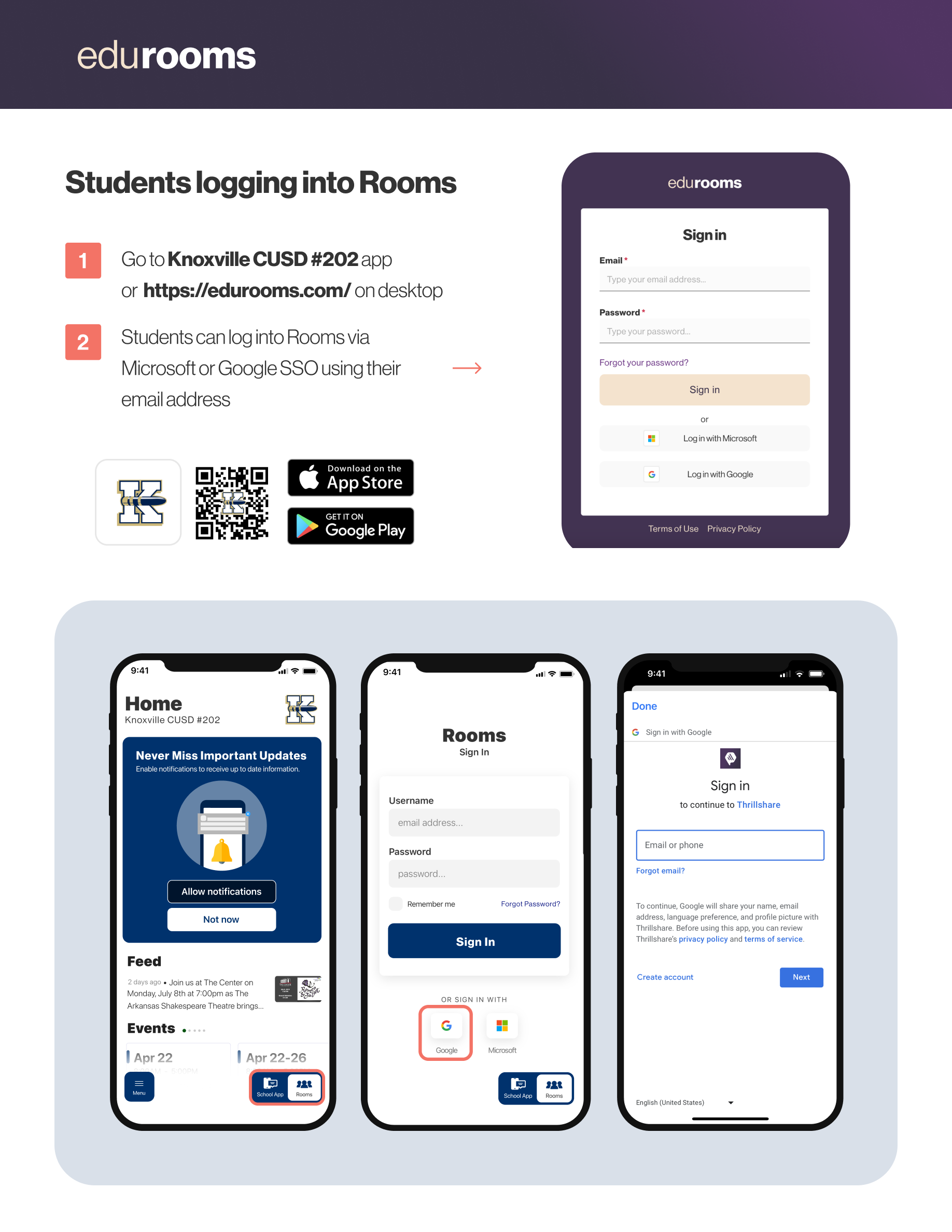 student login