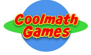 blue circle, red lettering, yellow highlights, green sphere