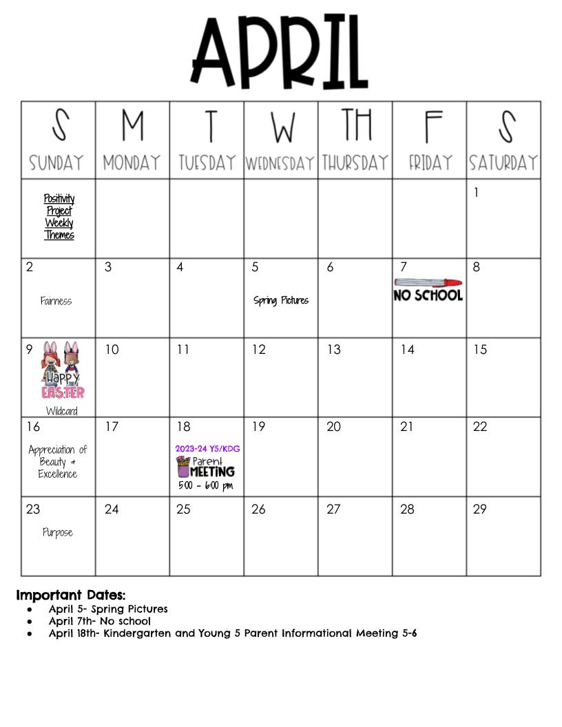 Monthly Event Calendar