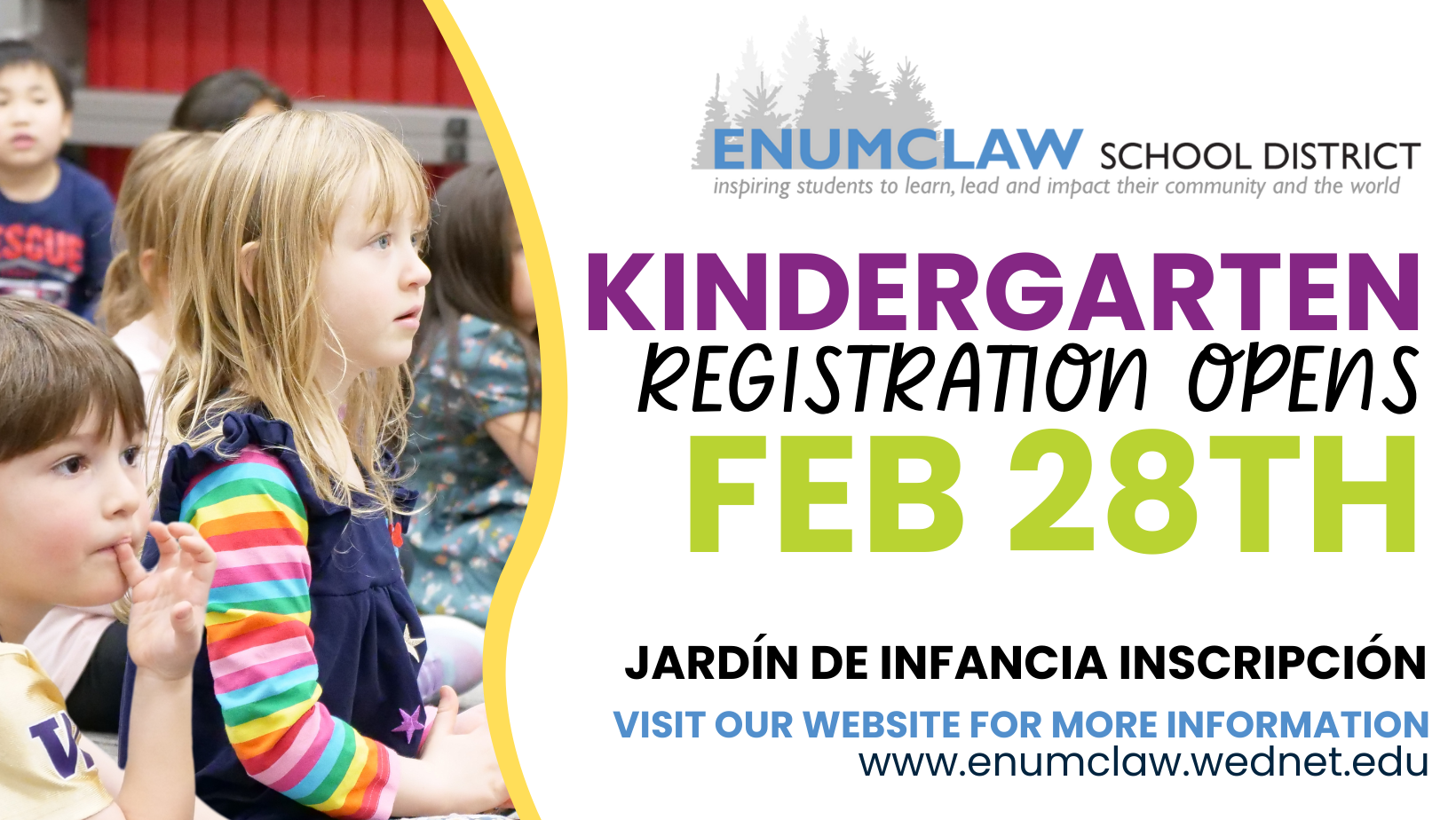 ESD Kindergarten Registration opens Feb. 28