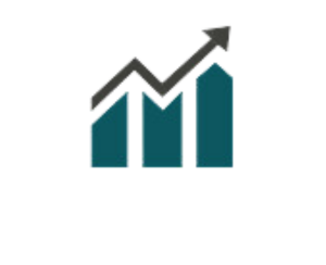 Bar chart wit upward trend