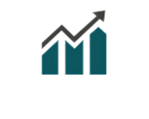 Bar chart wit upward trend